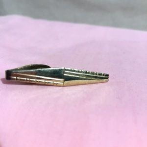 Vintage gold/silver tie clips